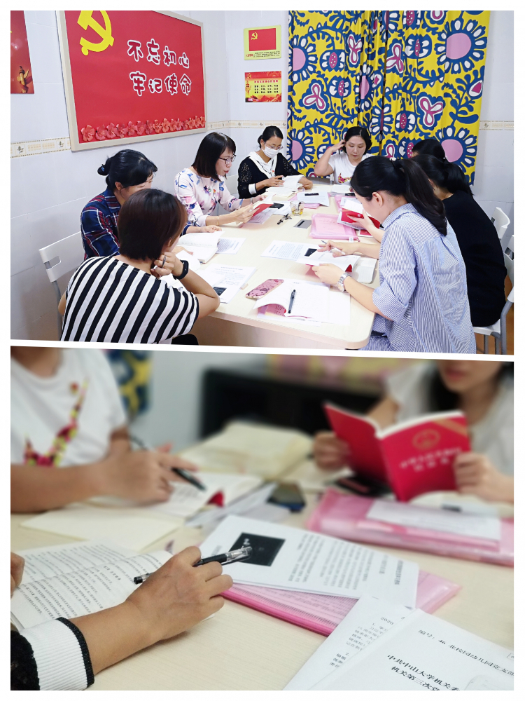 北校园幼儿园党支部开展10月党员组织生活